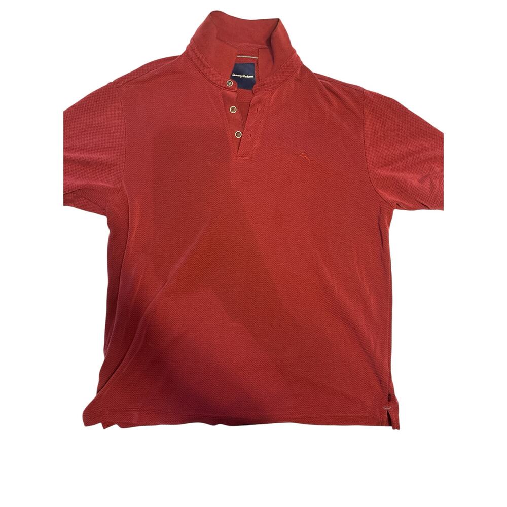Tommy Bahama Burgundy Polo-Size Large, in perfect condition